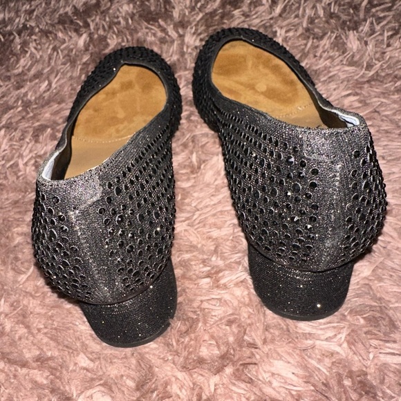 J.Renee Black block heels 11 wedding guest prom bridesmaid NWOT - Picture 5 of 10